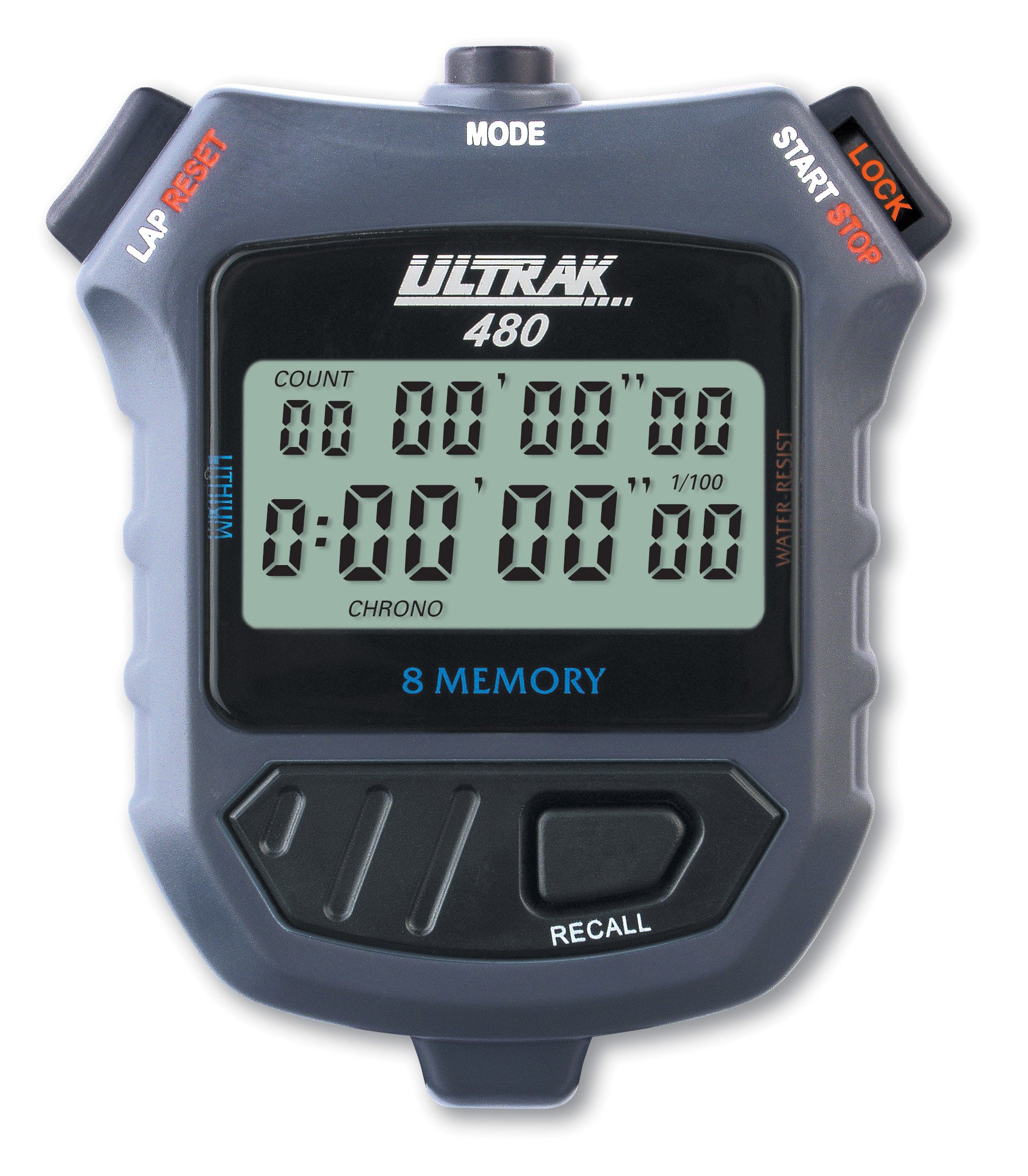 ULTRAK 480 8 Dual Split Memory 2-Liner Stopwatch - Click Image to Close